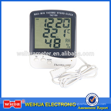 Digital Thermometer with Humidity with Aclock with Lagar Digital Screen thermometer Hygrometer TA218A